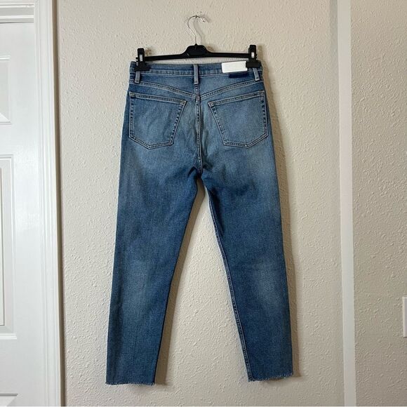 RE/DONE High Waisted Button Fly Debim Jeans Size 29 Medium Wash - Picture 5 of 8